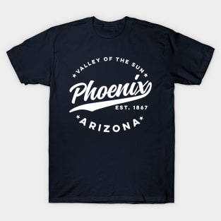 Vintage Phoenix Arizona Valley of the Sun City White T-Shirt